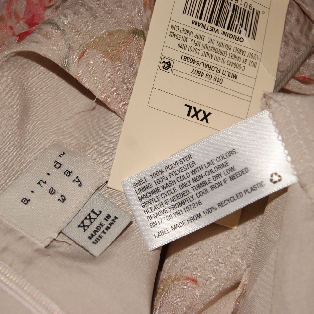 NEW Floral Sleeveless Ruffle Asymmetrical Dress C8 - Picture 7 of 8
